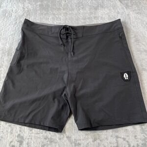 Beardedgoat Swimming Shorts Trunks Mens 38‎ Black Inland Summer Beach Resort